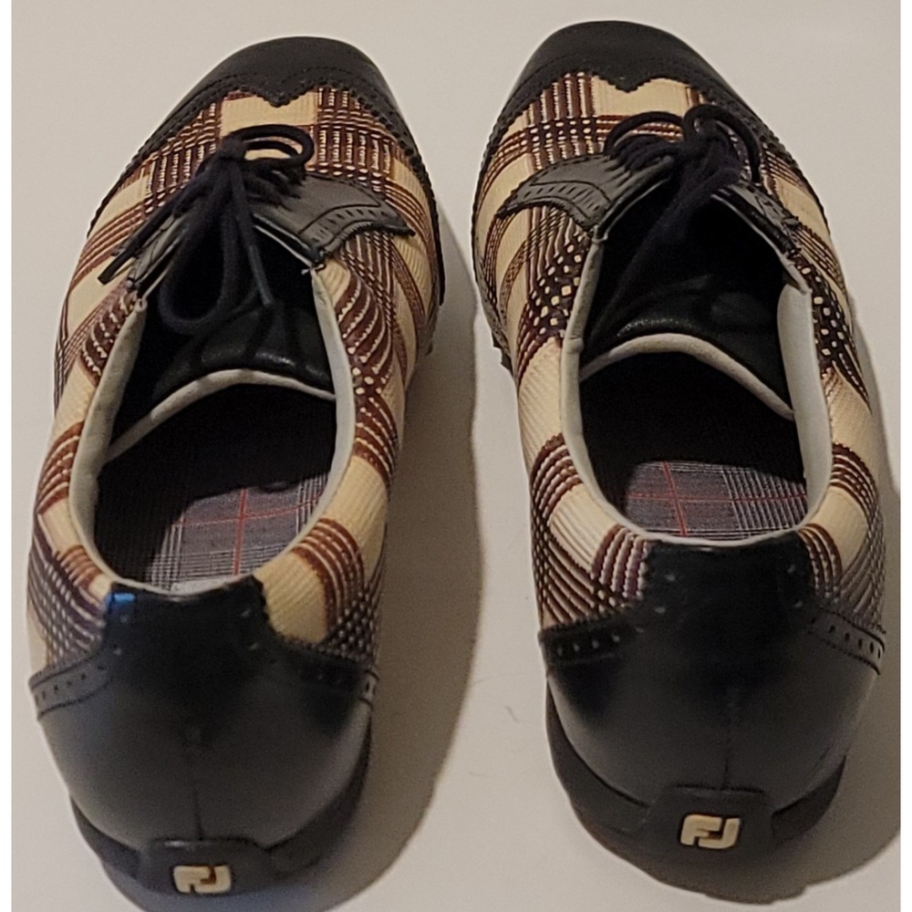 Footjoy LoPro Collection Women's Multicolor Plaid Print Golf Shoes Size 10M - Picture 3 of 6